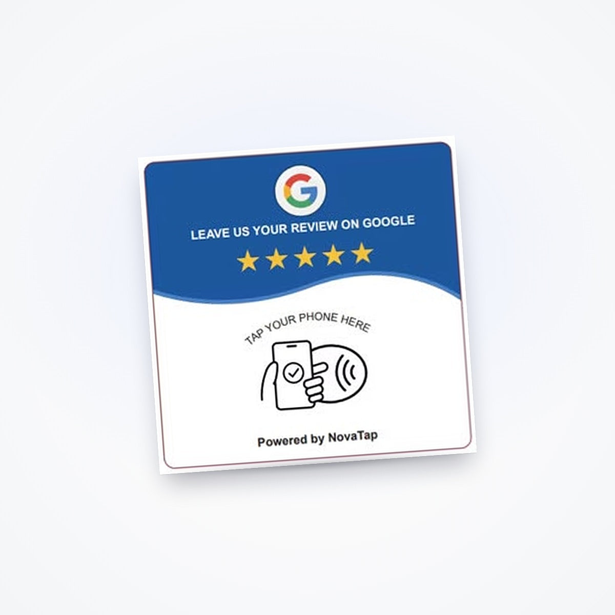 NovaTap Google Review NFC Kaart