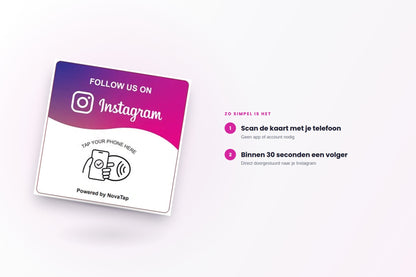 NovaTap Instagram NFC Kaart